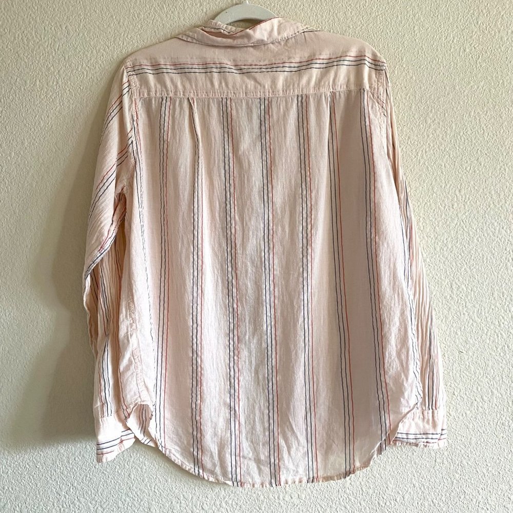 Sundry Basic Stripped Button Down Long Sleeve Col… - image 3